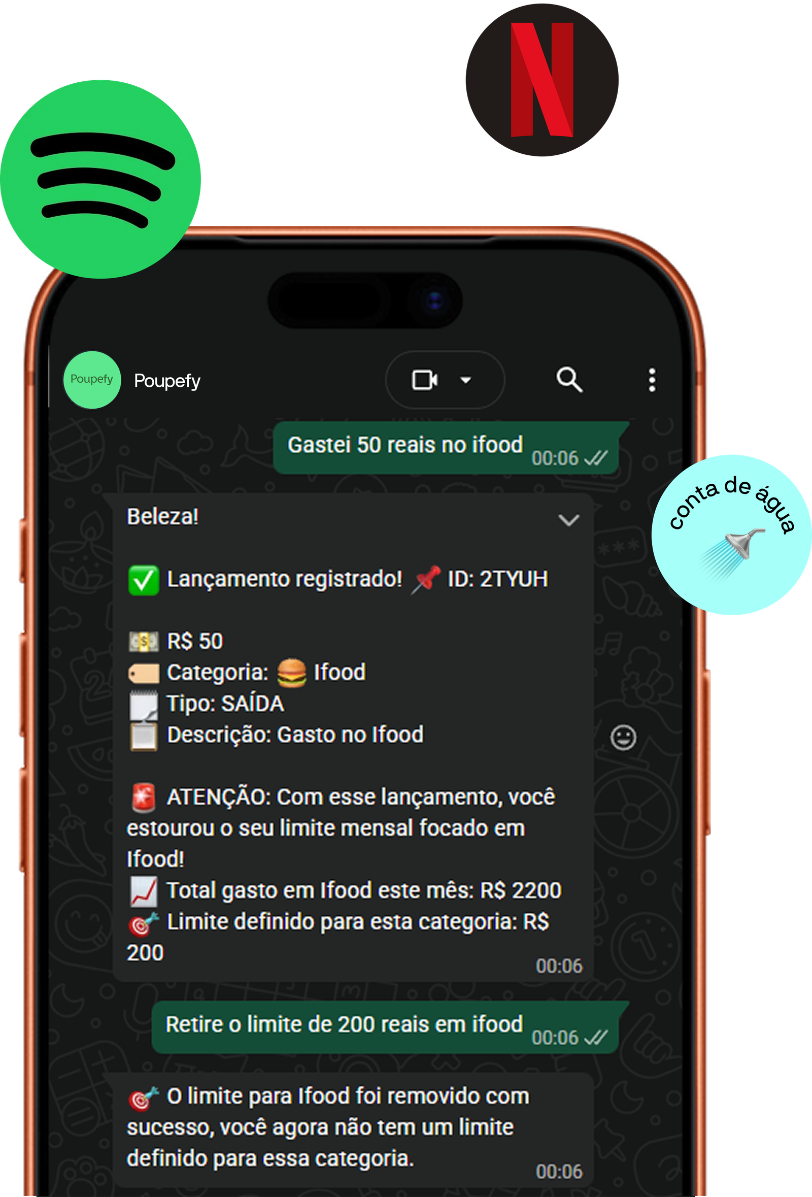 Comparação: Você antes usando planilhas versus Você com Poupefy